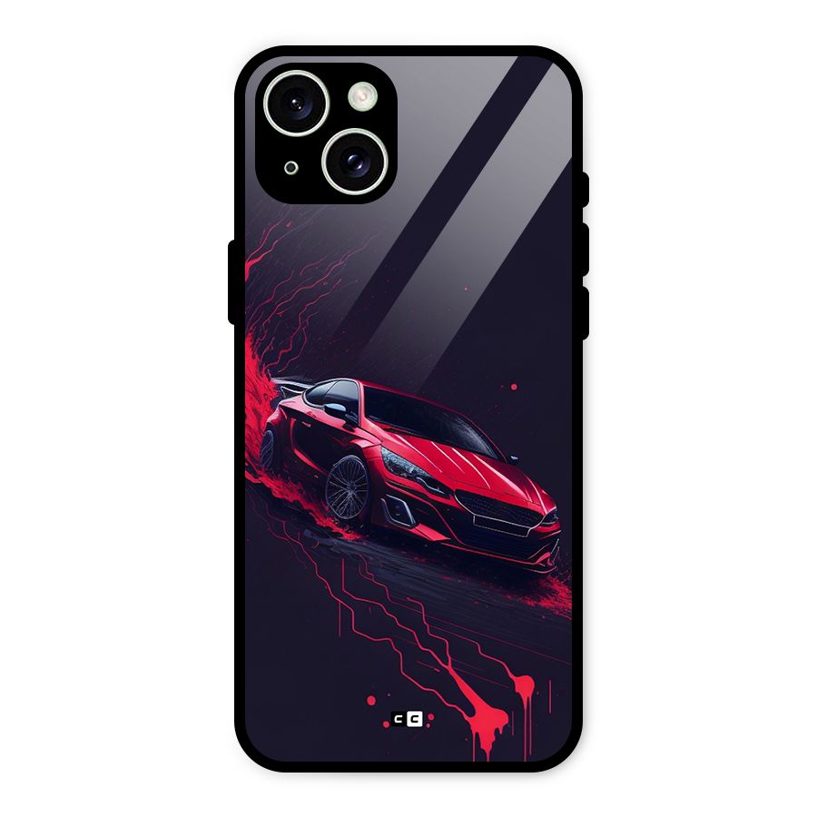 Stunning Car Glass Back Case for iPhone 15 Plus