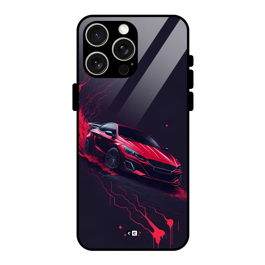 Stunning Car Glass Back Case for iPhone 15 Pro Max