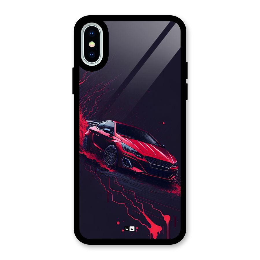 Stunning Car Glass Back Case for iPhone XS