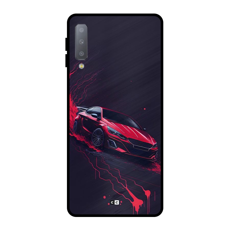 Stunning Car Metal Back Case for Galaxy A7 (2018)