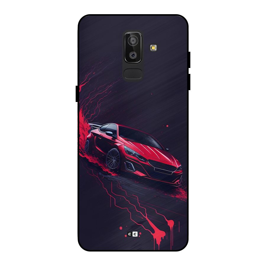 Stunning Car Metal Back Case for Galaxy J8