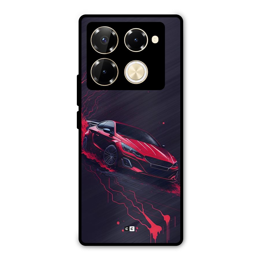 Stunning Car Metal Back Case for Infinix Note 40 Pro