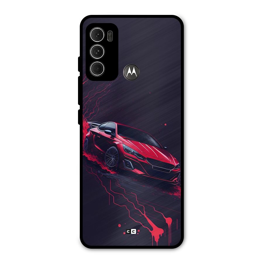 Stunning Car Metal Back Case for Moto G60