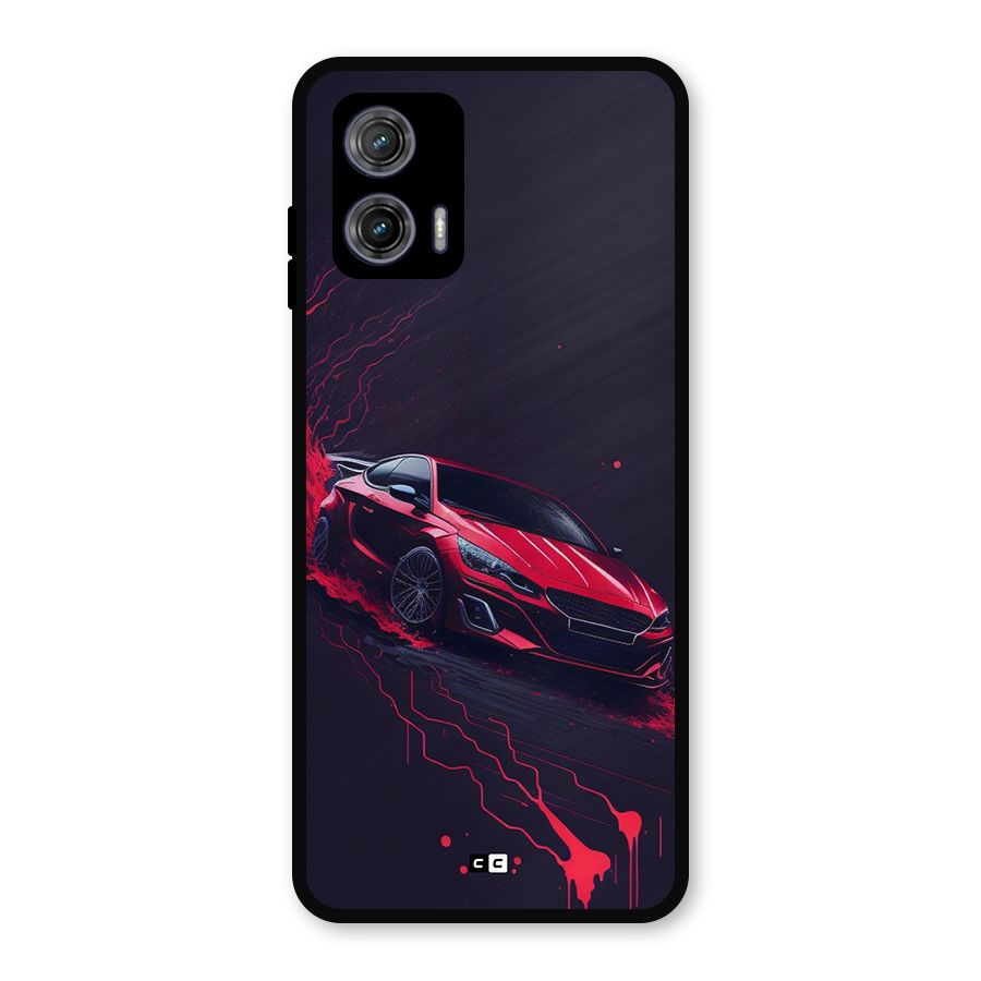 Stunning Car Metal Back Case for Moto G73