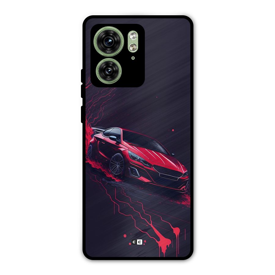 Stunning Car Metal Back Case for Motorola Edge 40 5G