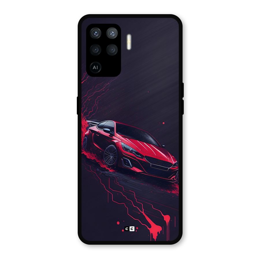 Stunning Car Metal Back Case for Oppo F19 Pro