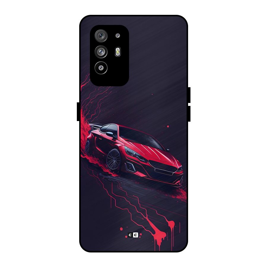 Stunning Car Metal Back Case for Oppo F19 Pro Plus 5G