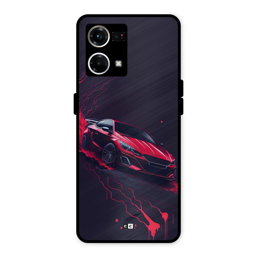 Stunning Car Metal Back Case for Oppo F21s Pro 4G