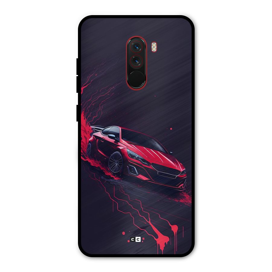 Stunning Car Metal Back Case for Poco F1