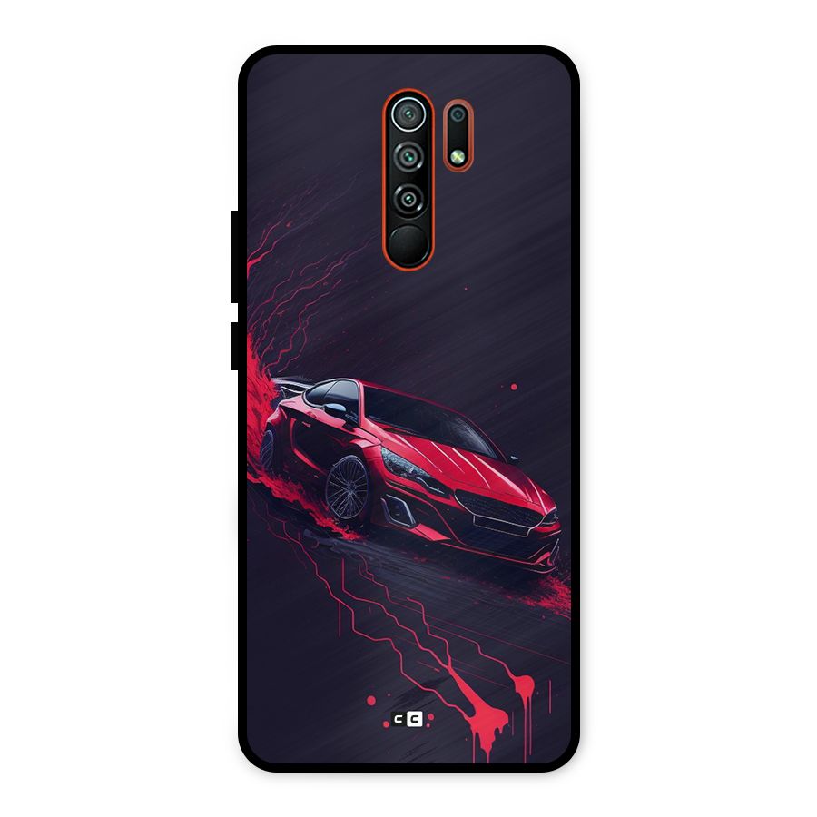 Stunning Car Metal Back Case for Redmi 9 Prime