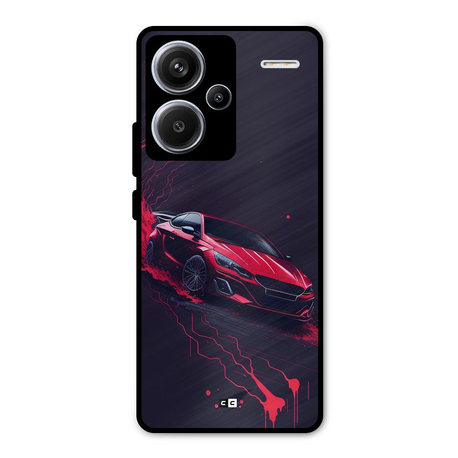 Stunning Car Metal Back Case for Redmi Note 13 Pro Plus
