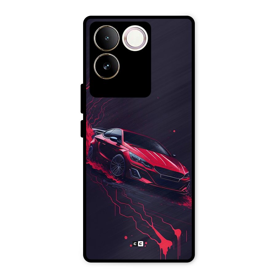 Stunning Car Metal Back Case for Vivo T2 Pro