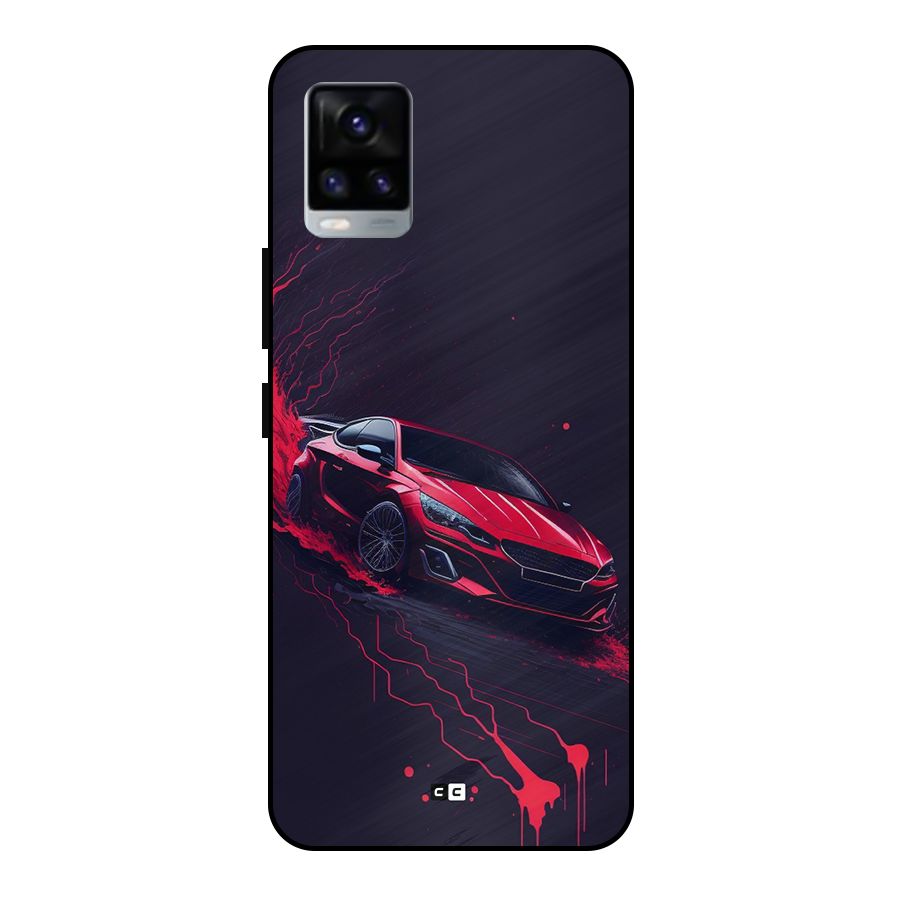 Stunning Car Metal Back Case for Vivo V20 2021