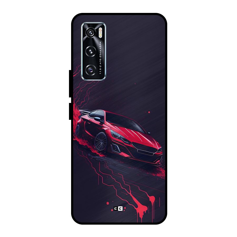 Stunning Car Metal Back Case for Vivo V20 SE