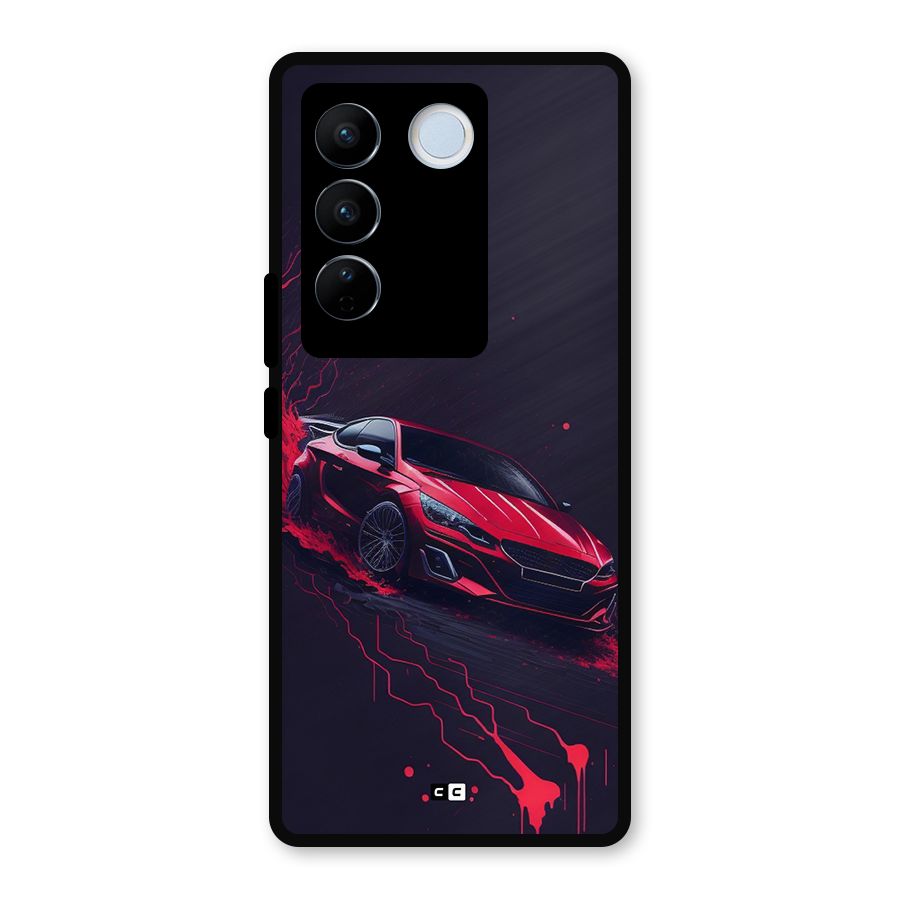 Stunning Car Metal Back Case for Vivo V27