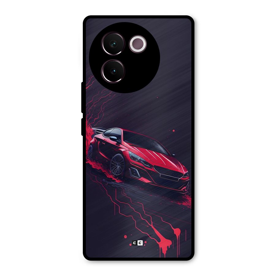 Stunning Car Metal Back Case for Vivo V30e