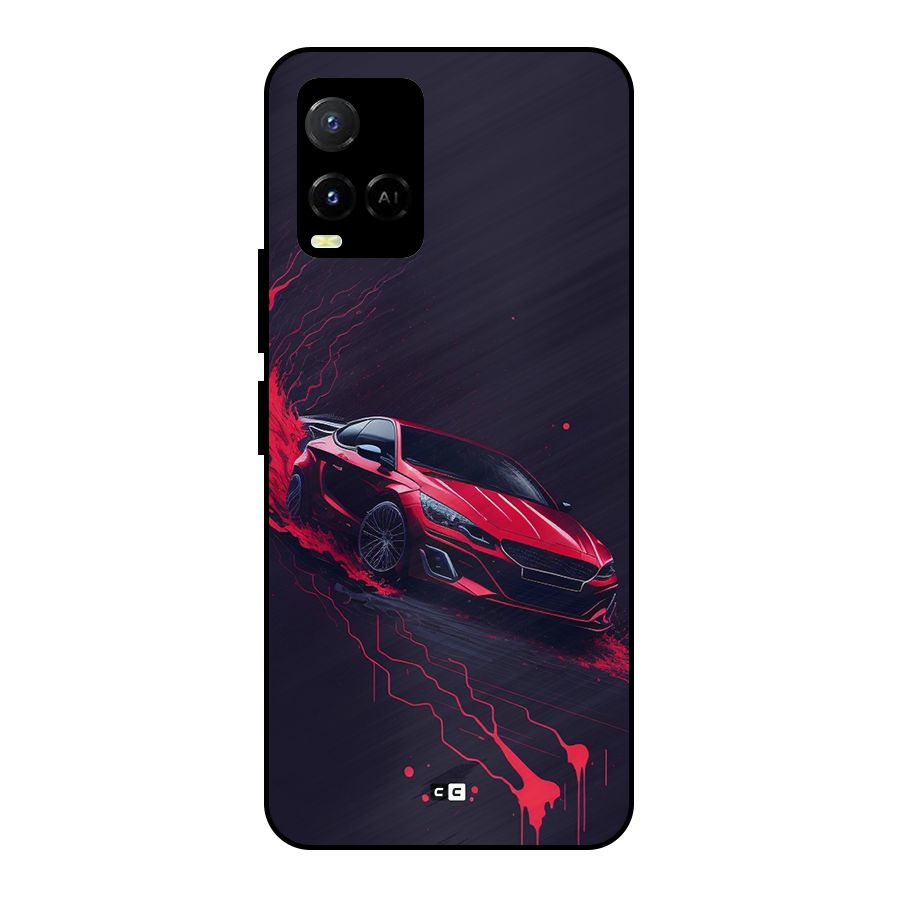 Stunning Car Metal Back Case for Vivo Y33s