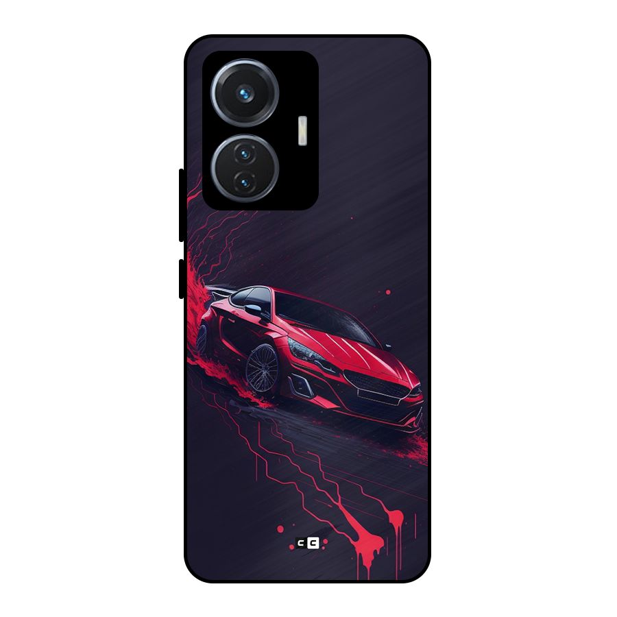 Stunning Car Metal Back Case for iQOO Z6 44W