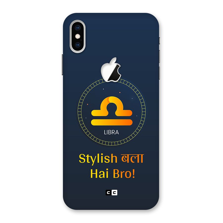 Stylish Libra Back Case for iPhone XS Max Apple Cut