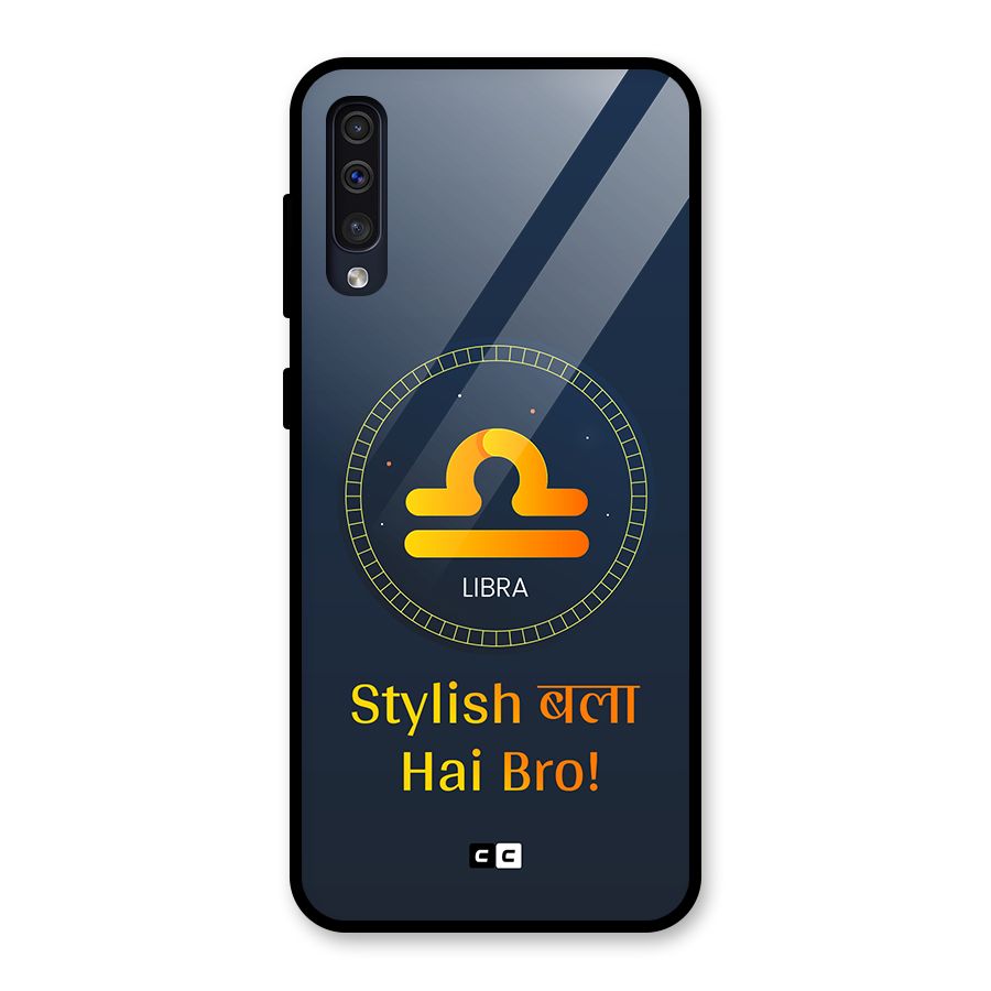Stylish Libra Glass Back Case for Galaxy A50s