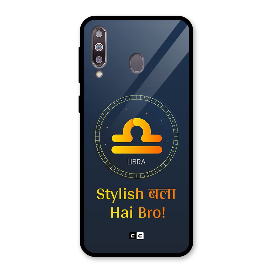 Stylish Libra Glass Back Case for Galaxy M30