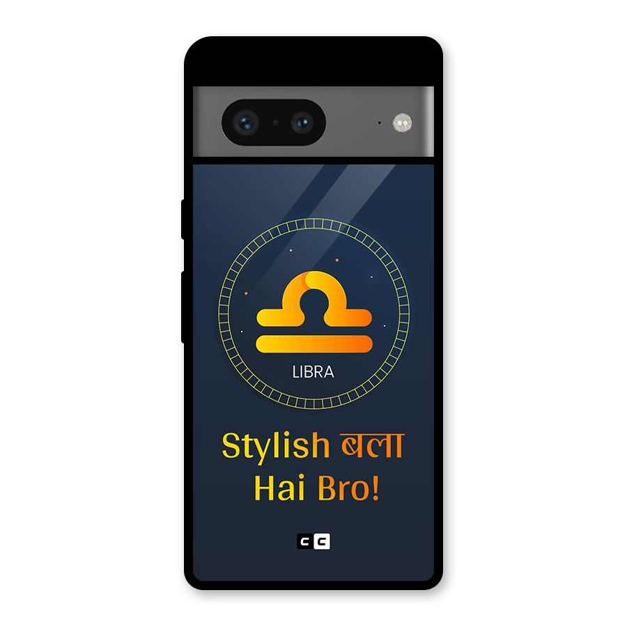 Stylish Libra Glass Back Case for Google Pixel 7