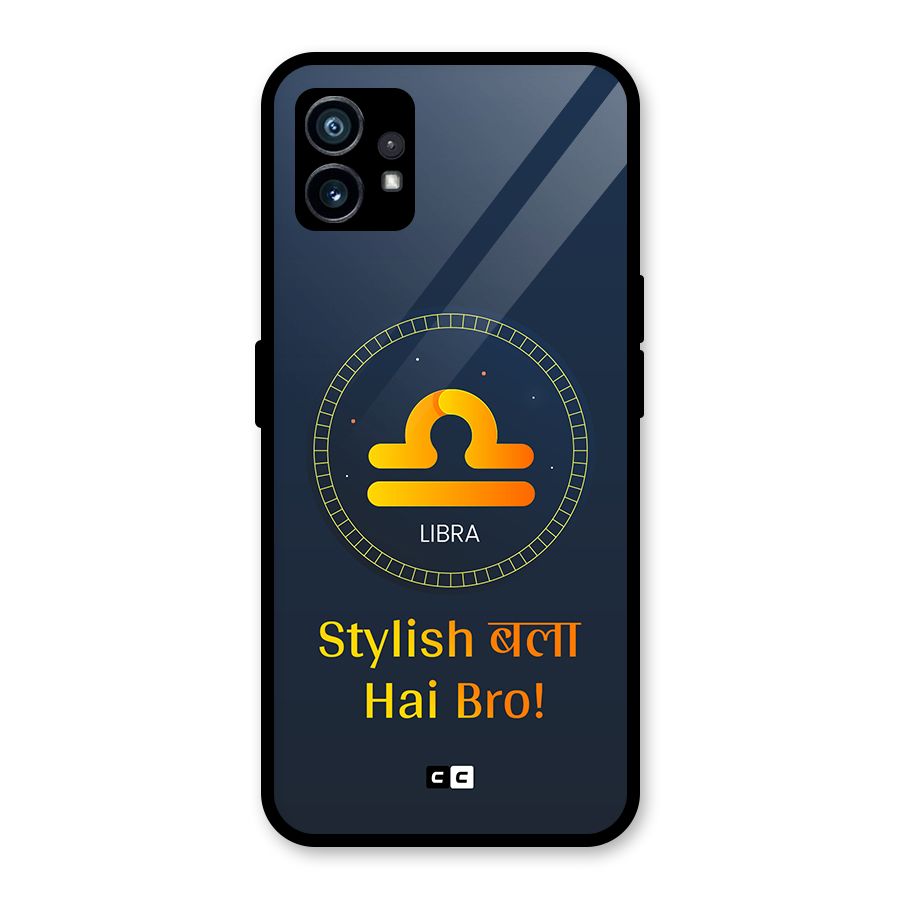 Stylish Libra Glass Back Case for Nothing Phone 1