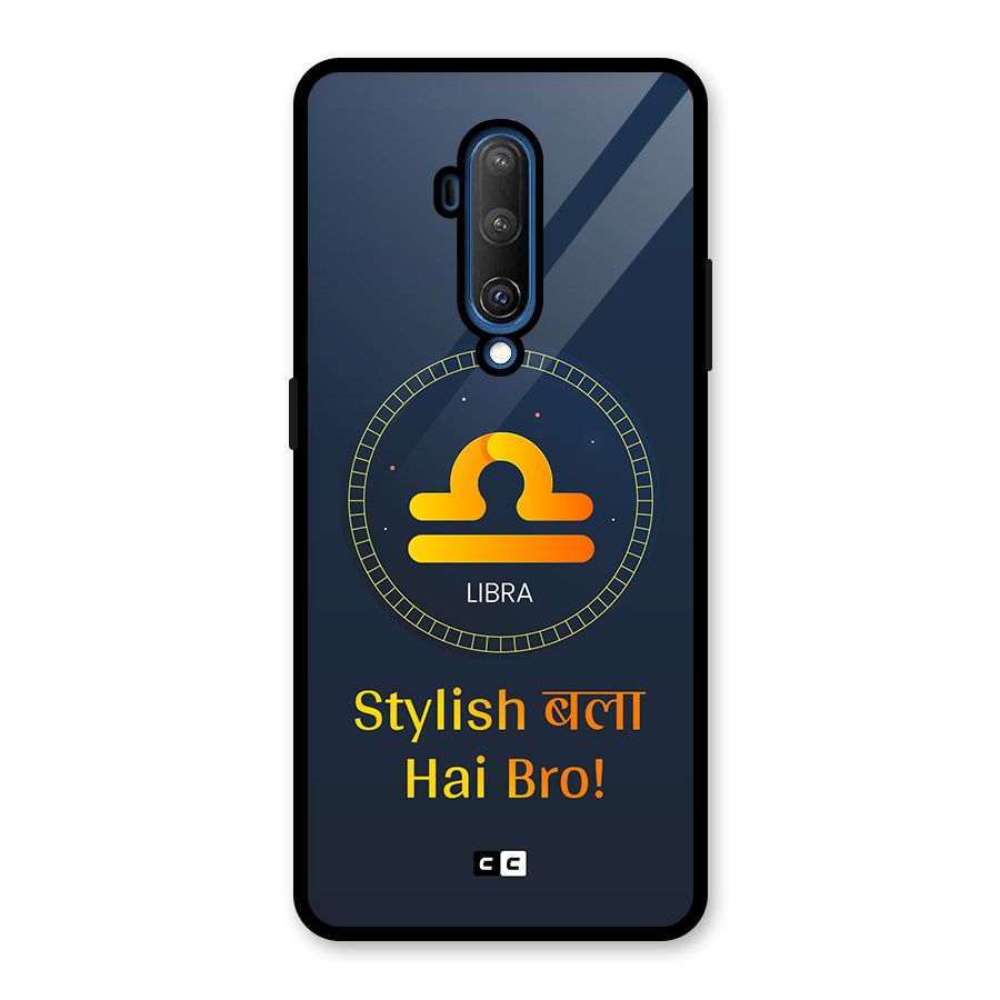 Stylish Libra Glass Back Case for OnePlus 7T Pro