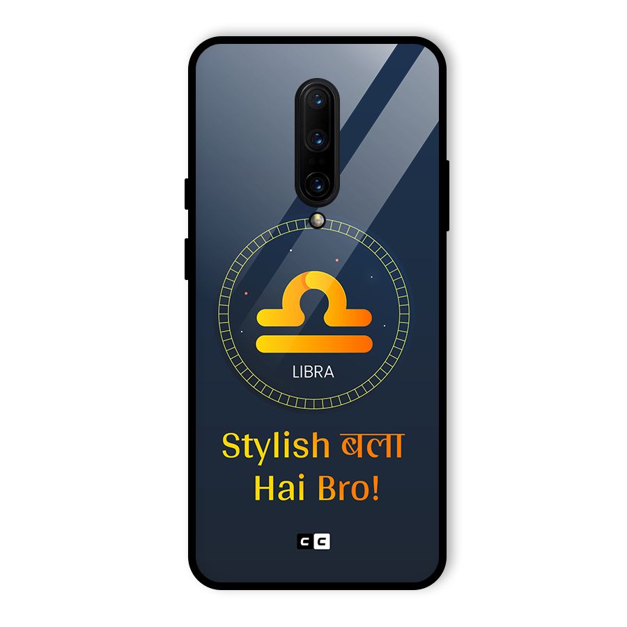 Stylish Libra Glass Back Case for OnePlus 7 Pro