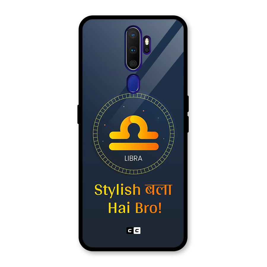 Stylish Libra Glass Back Case for Oppo A9 (2020)