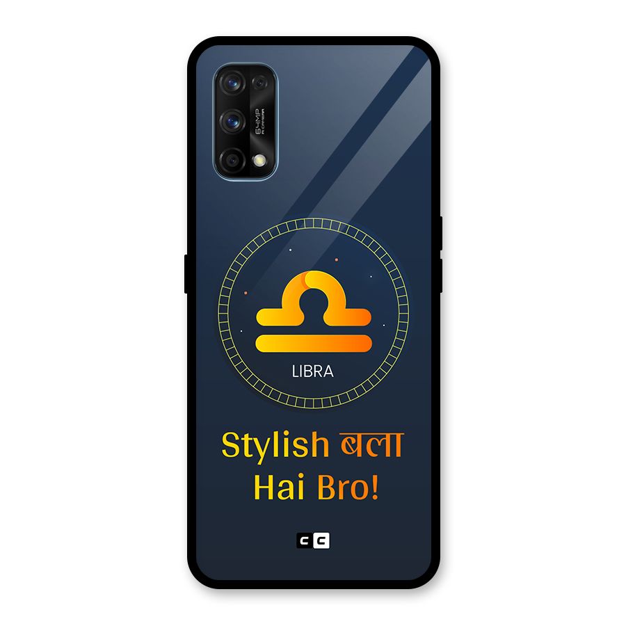 Stylish Libra Glass Back Case for Realme 7 Pro