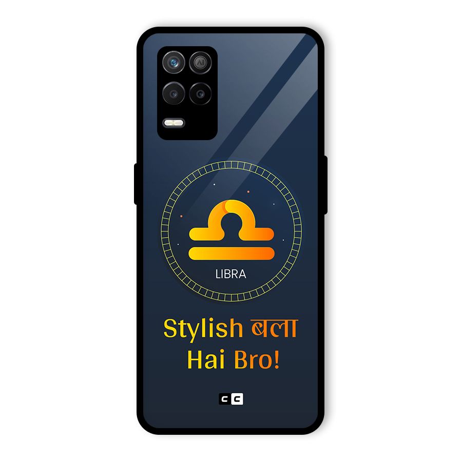 Stylish Libra Glass Back Case for Realme 8s 5G