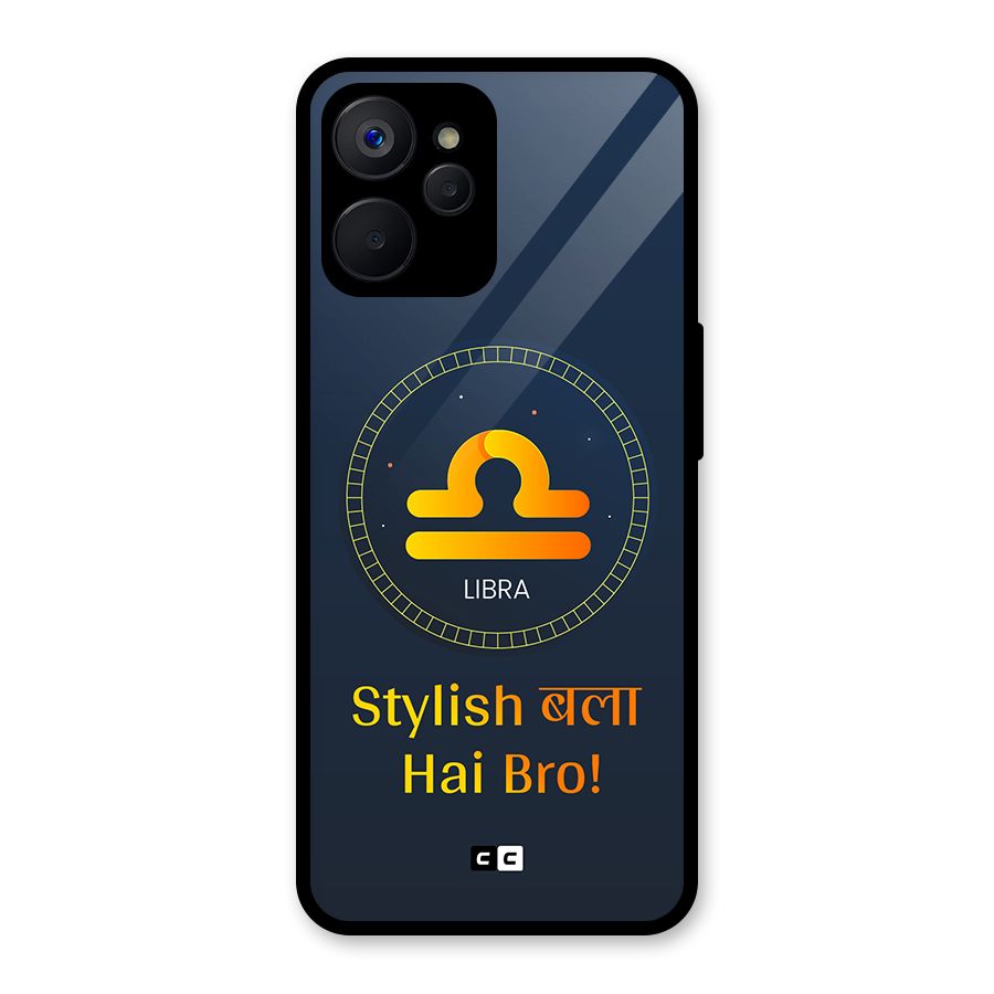 Stylish Libra Glass Back Case for Realme 9i 5G