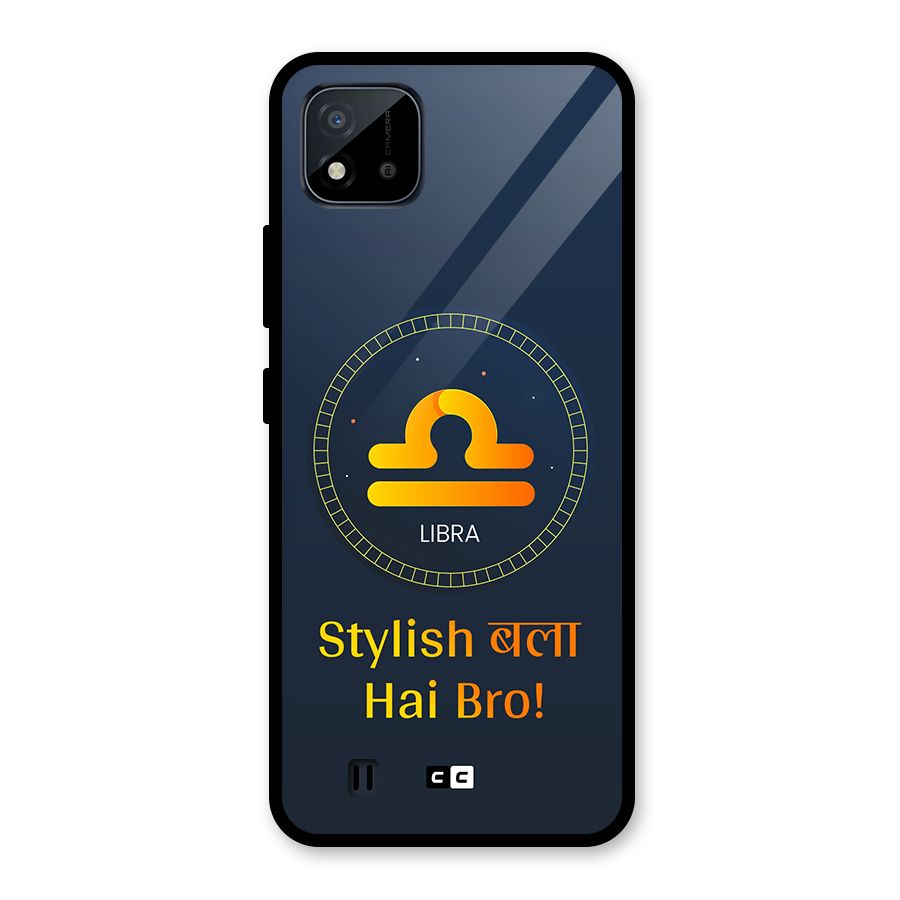 Stylish Libra Glass Back Case for Realme C11 2021