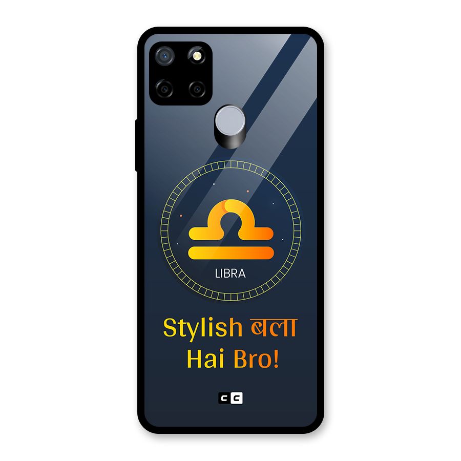 Stylish Libra Glass Back Case for Realme Narzo 20
