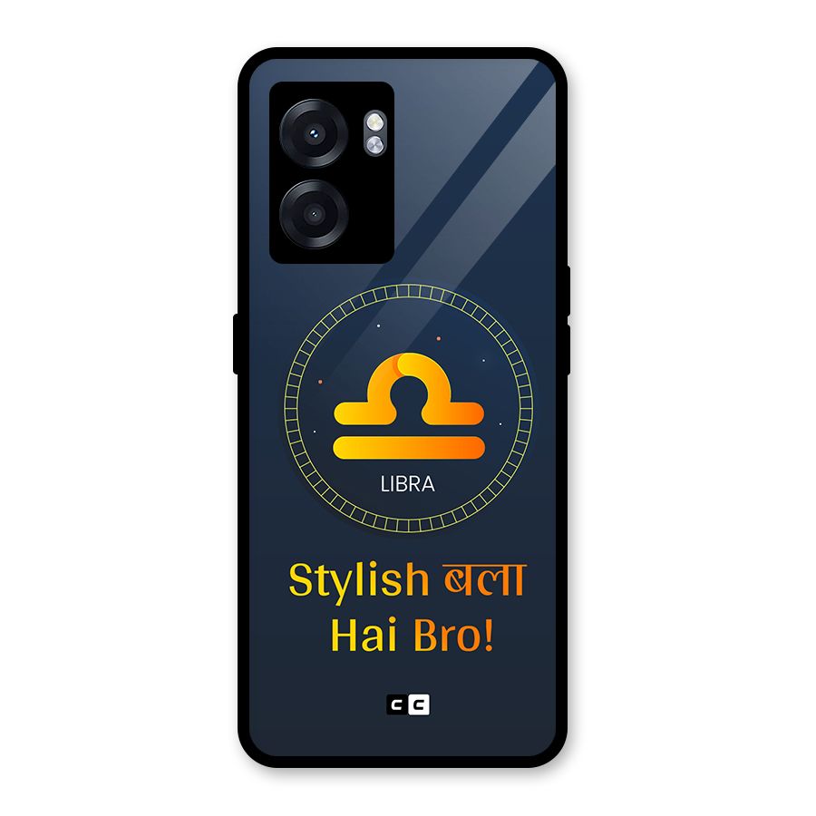 Stylish Libra Glass Back Case for Realme Narzo 50 5G