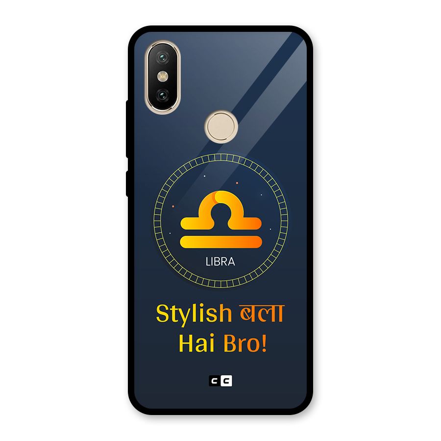 Stylish Libra Glass Back Case for Redmi A2