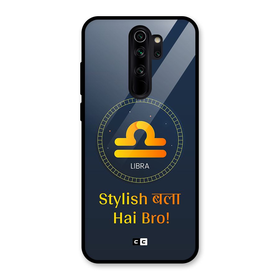 Stylish Libra Glass Back Case for Redmi Note 8 Pro