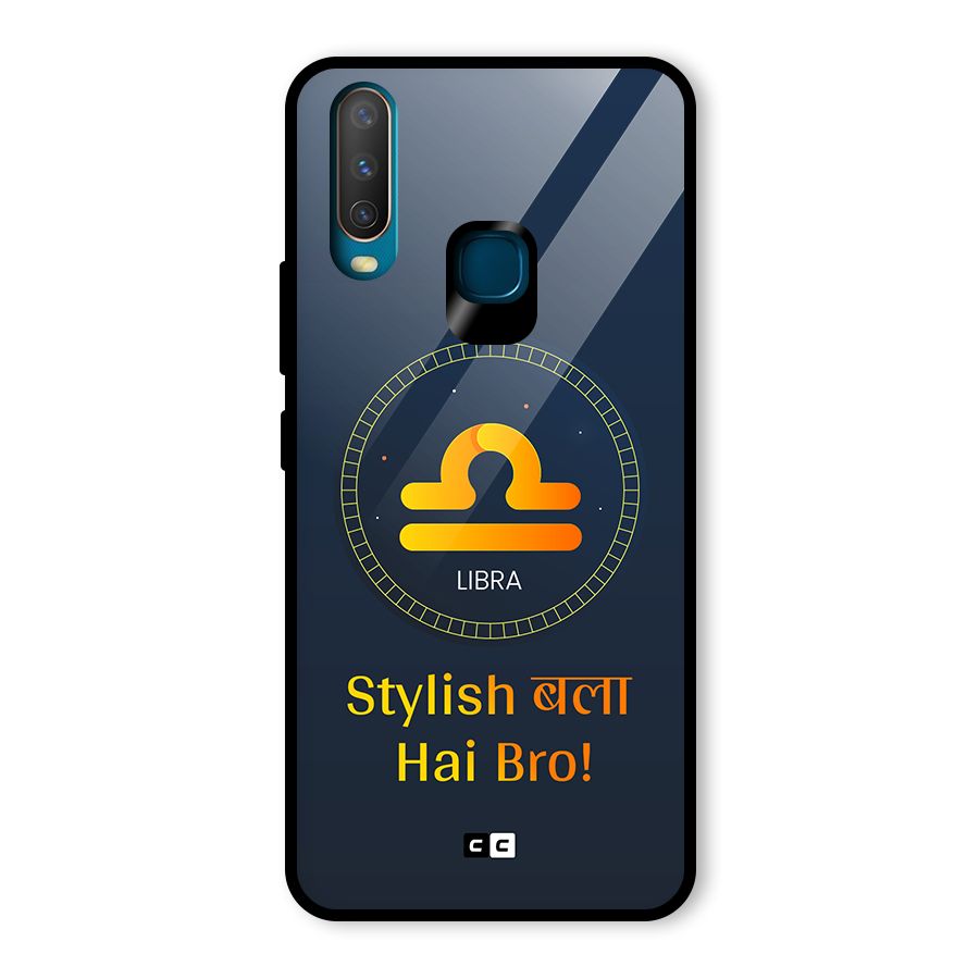 Stylish Libra Glass Back Case for Vivo U10