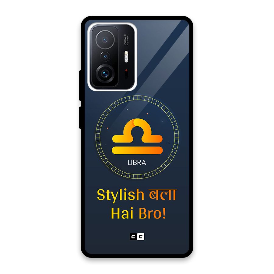 Stylish Libra Glass Back Case for Xiaomi 11T Pro