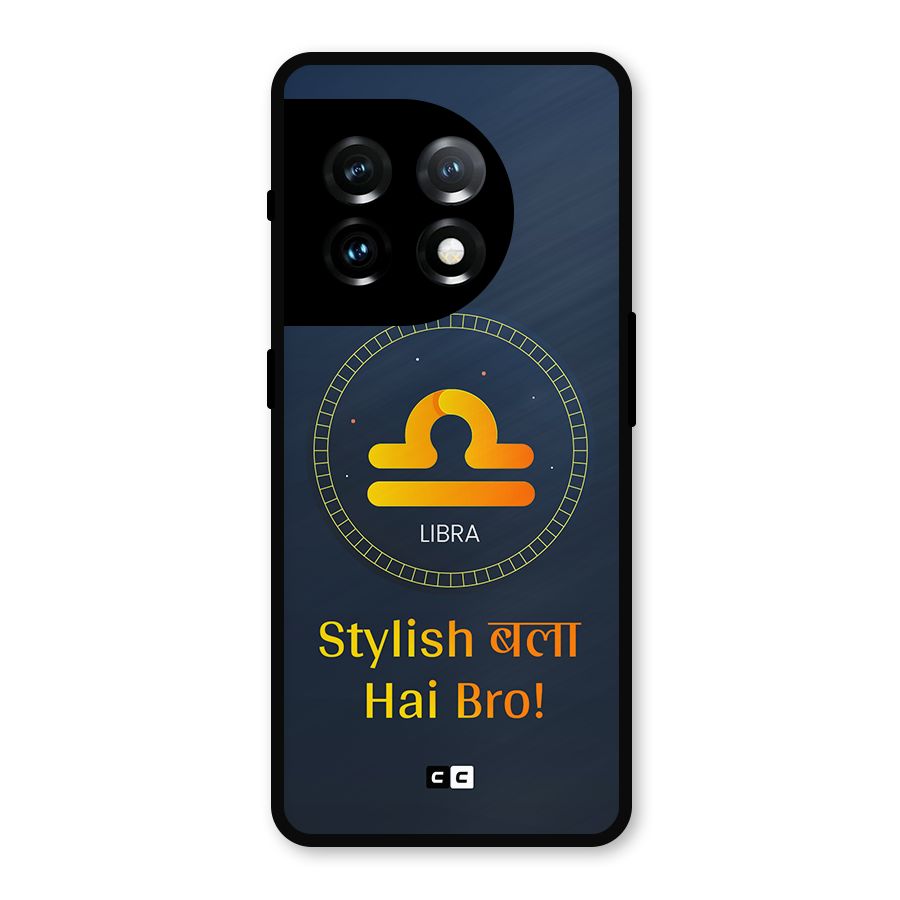 Stylish Libra Metal Back Case for OnePlus 11