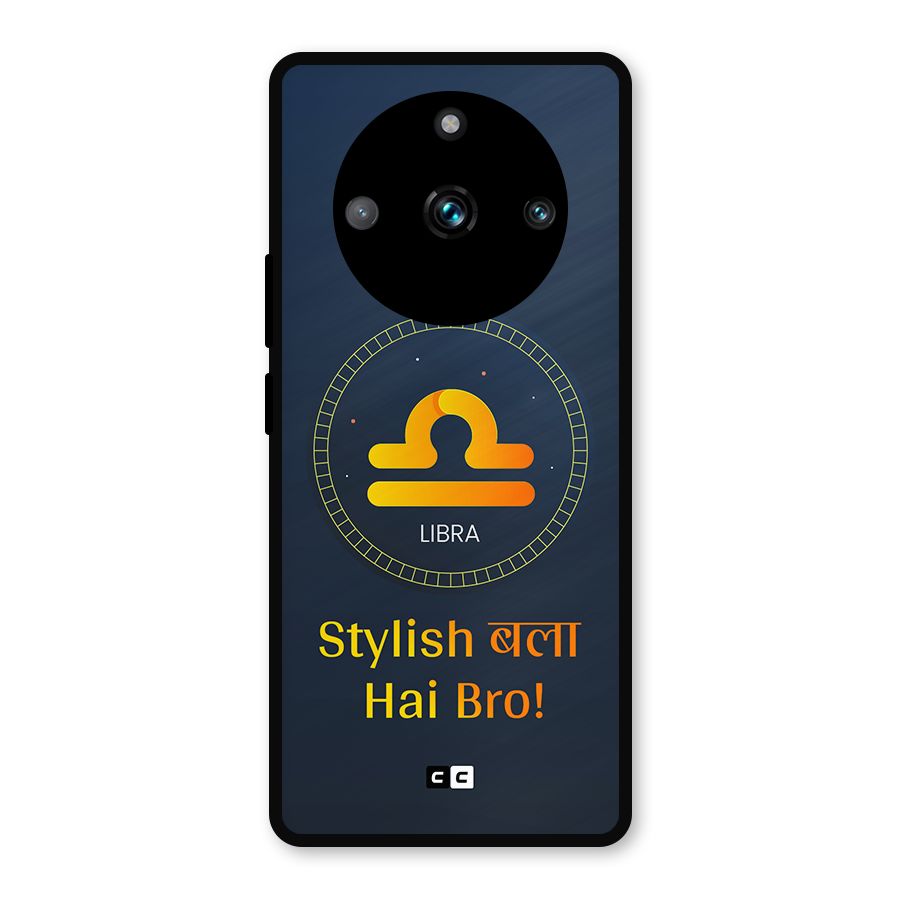 Stylish Libra Metal Back Case for Realme 11 Pro