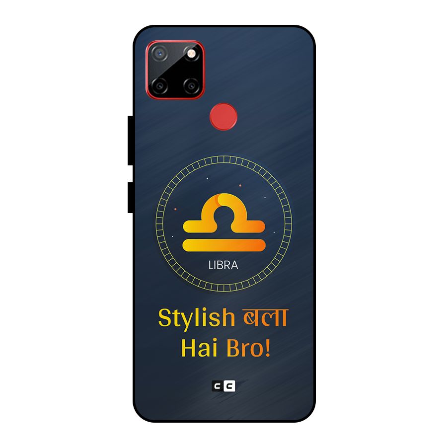 Stylish Libra Metal Back Case for Realme C12