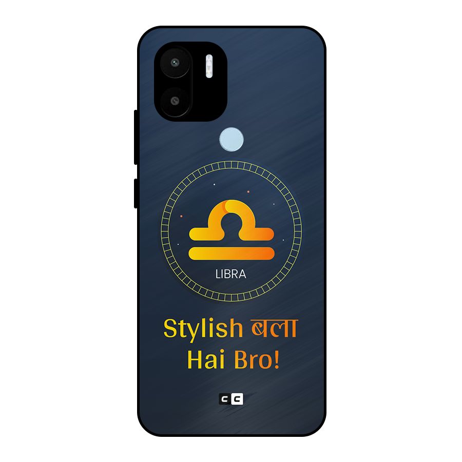 Stylish Libra Metal Back Case for Redmi A1 Plus
