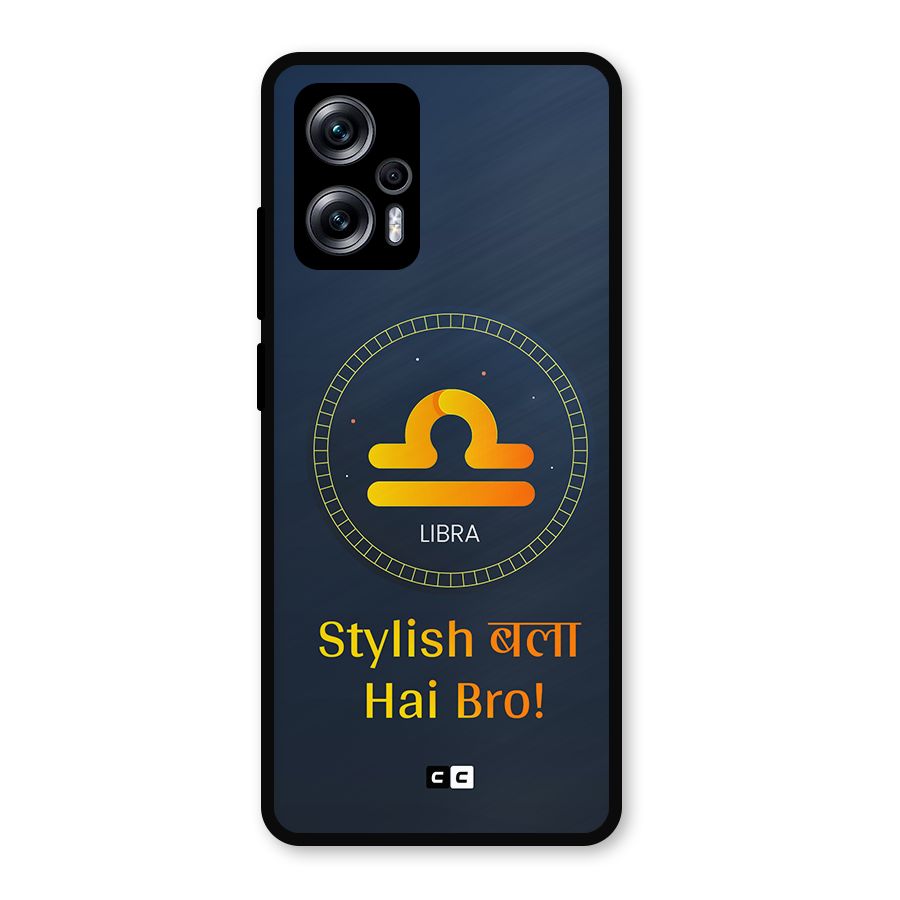 Stylish Libra Metal Back Case for Redmi K50i