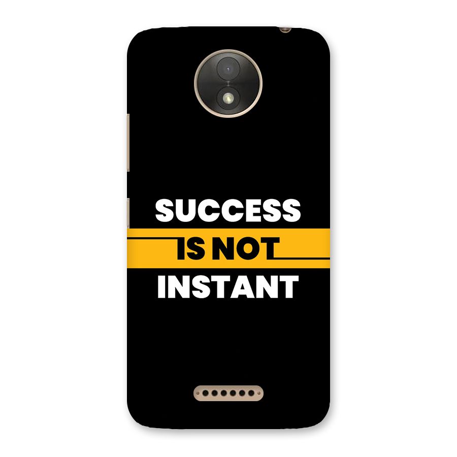 Success Not Instant Back Case for Moto C Plus