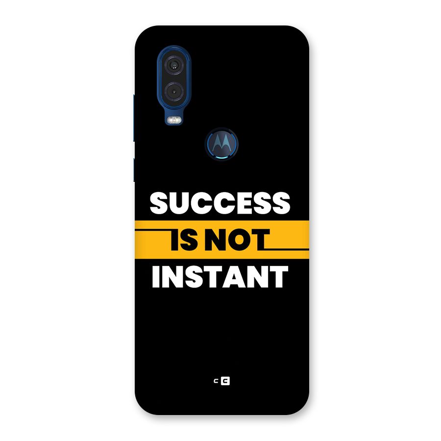 Success Not Instant Back Case for Motorola One Vision