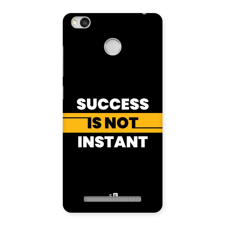 Success Not Instant Back Case for Redmi 3S Prime