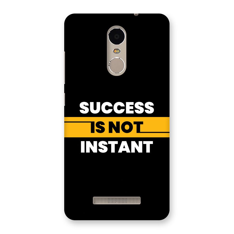 Success Not Instant Back Case for Redmi Note 3