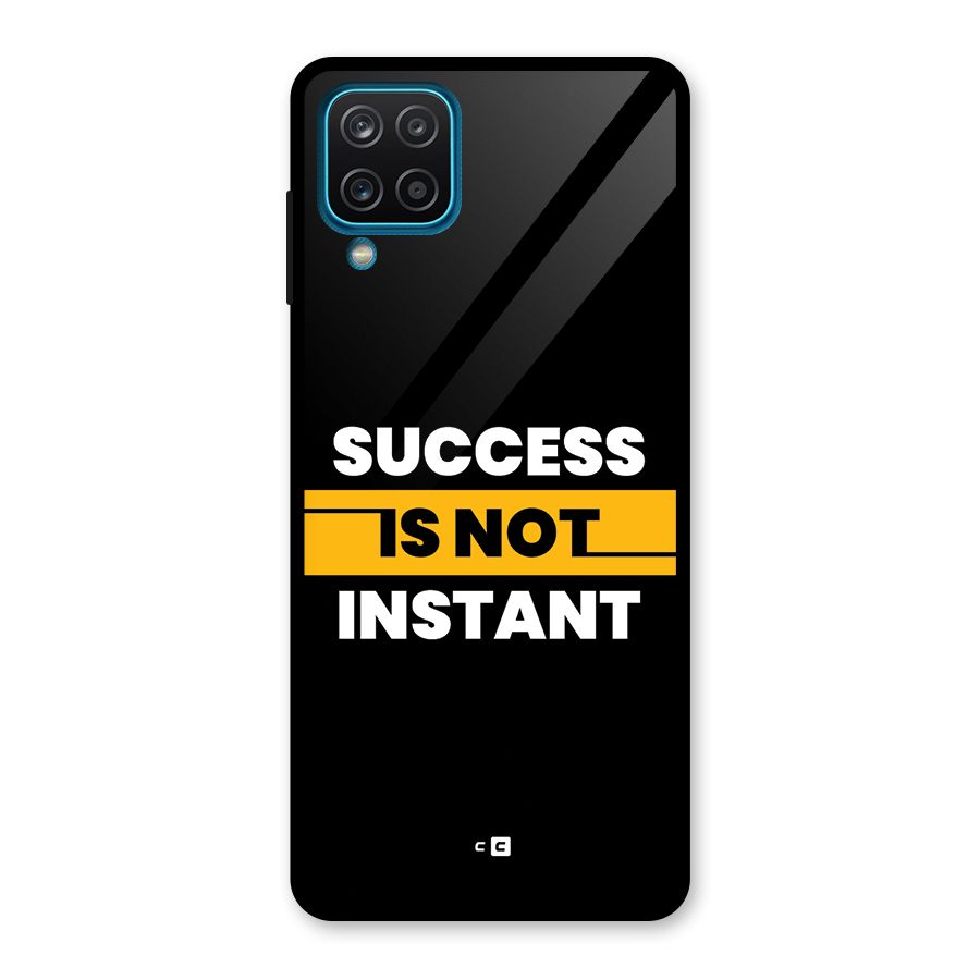 Success Not Instant Glass Back Case for Galaxy A12